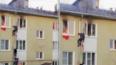 Photo of Good Samaritans Climb Drainpipe to Save Kids From Apartment F.ire